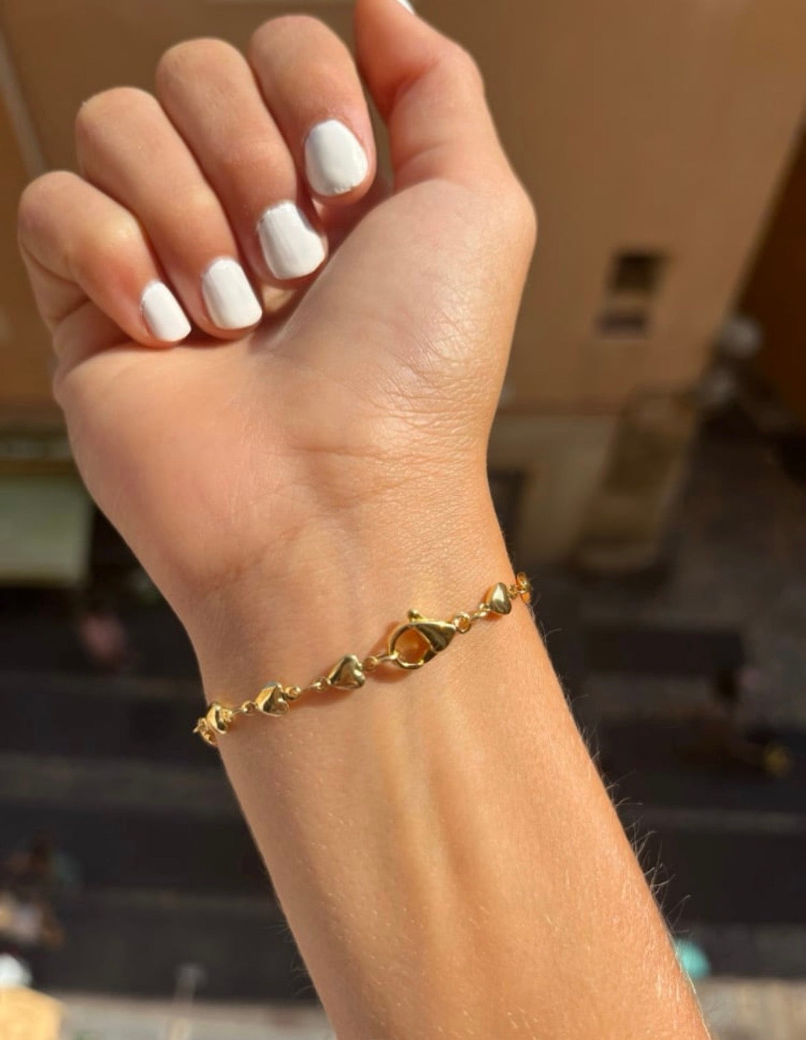 Gold Plated Heart Bracelet