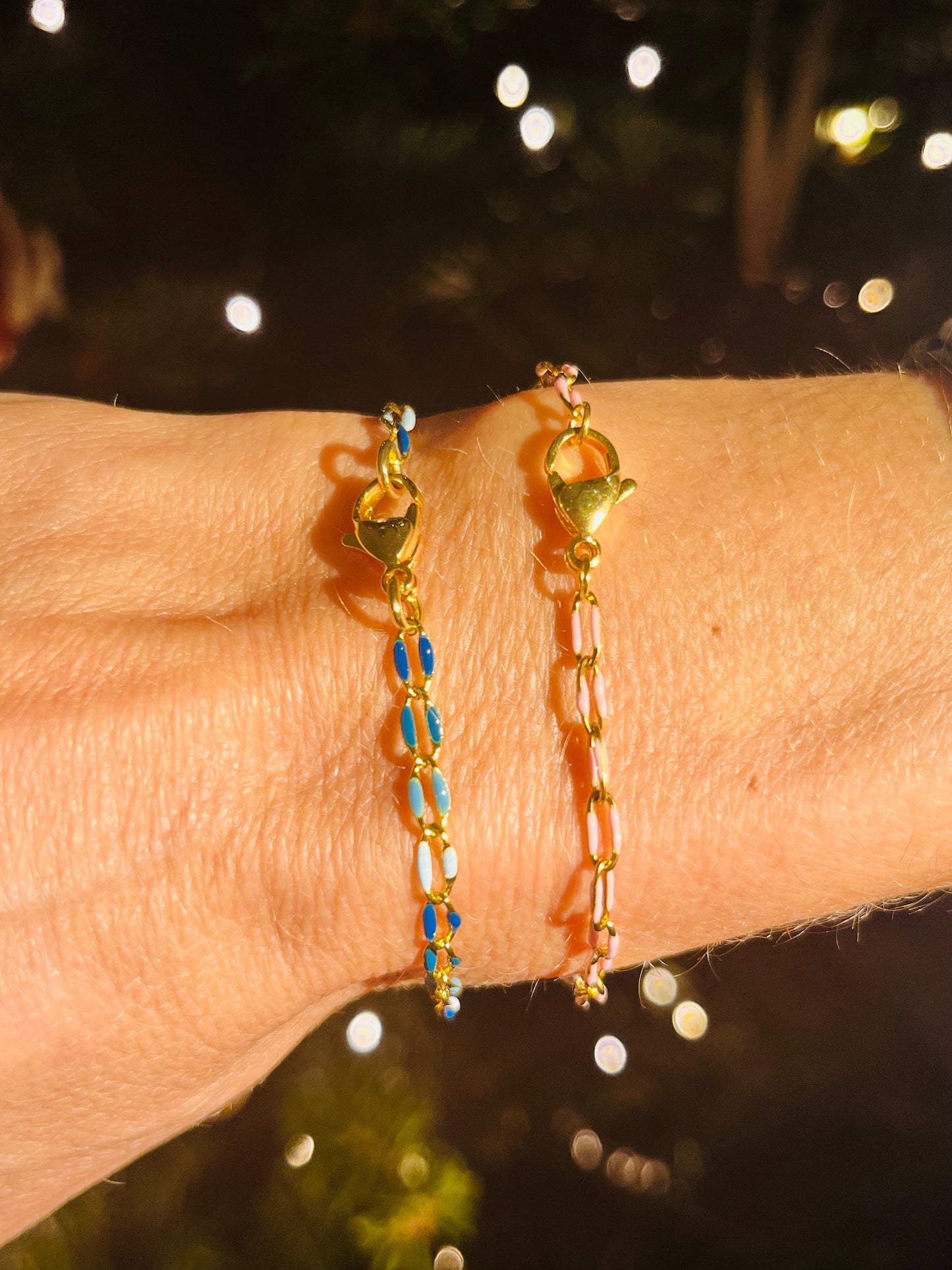 Gold Plated Shell Bracelet 💙💛