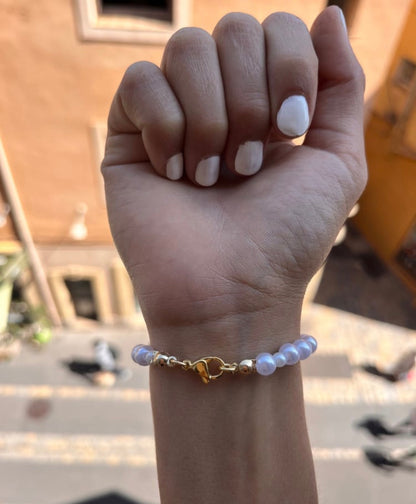 Pearl Charm Bracelet