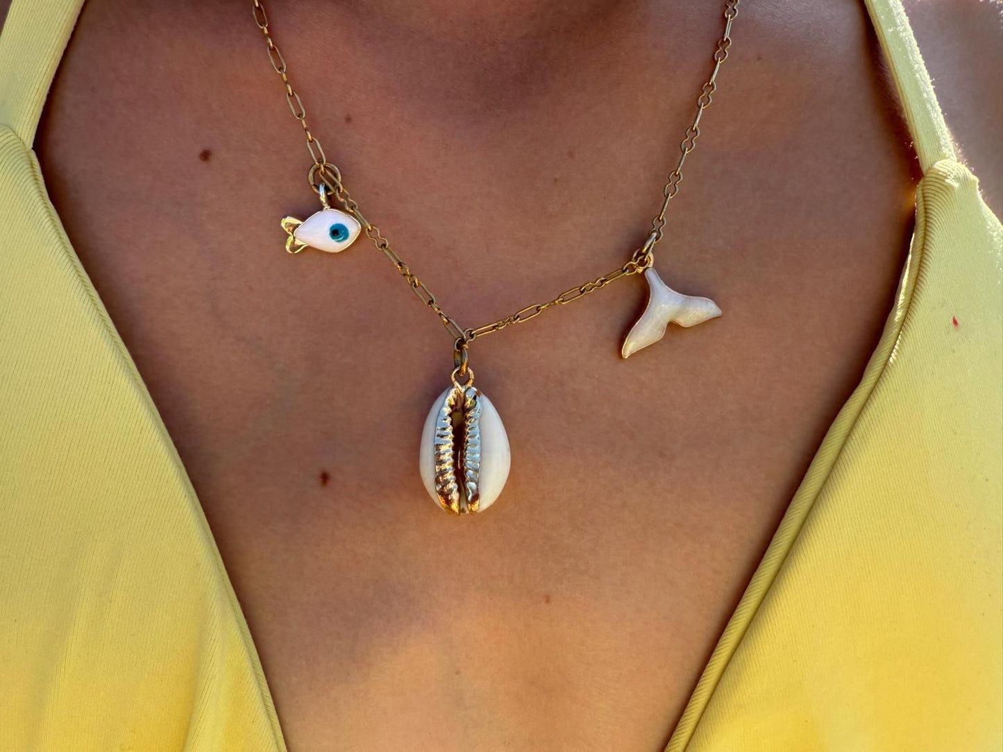 Shelly Gold Necklace