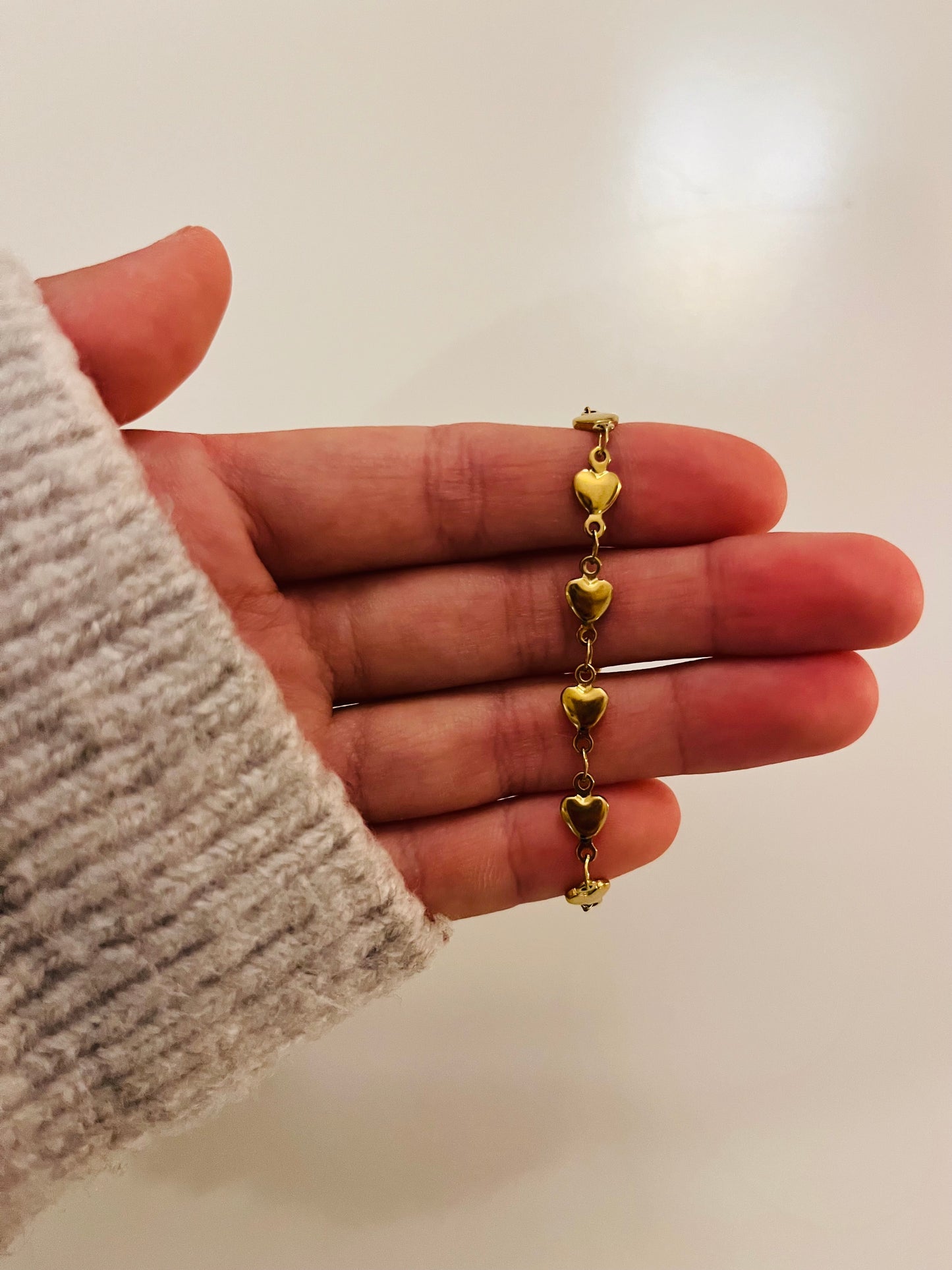 Gold Plated Heart Bracelet 👑⭐️