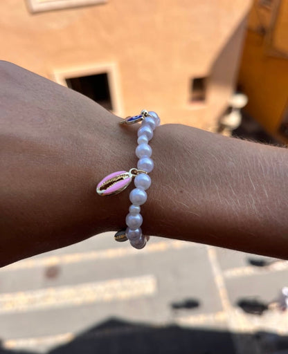 Pearl Charm Bracelet